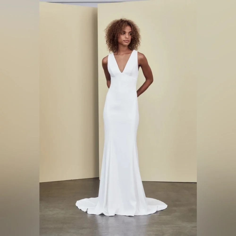 NWT Amsale Donna Wedding Dress - Never Worn (Kleinfeld Bridal) - Size 8 (US 6) - Picture 1 of 9